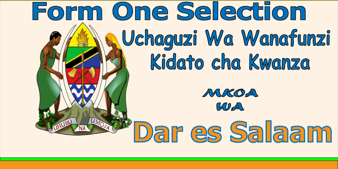 Form One Selection Dar es Salaam