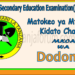 Matokeo ya Kidato Cha Nne 2025 Dodoma