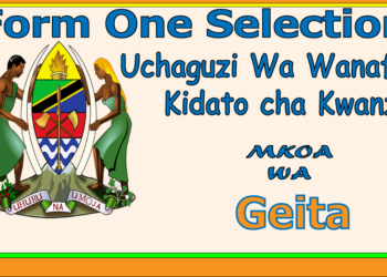 Form One Selection Geita