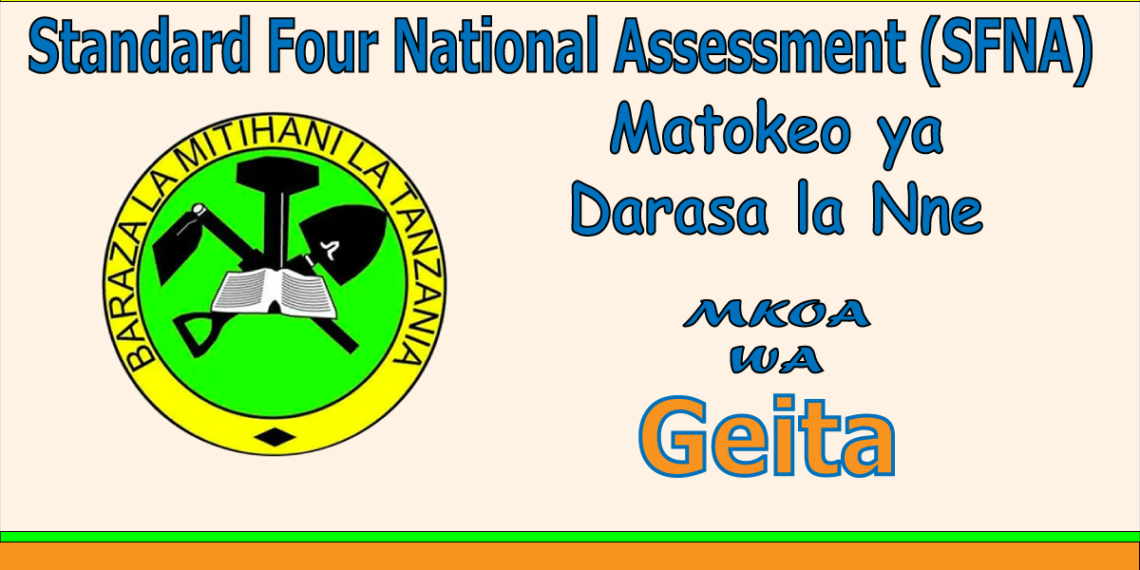 Matokeo ya Darasa la Nne (Mkoa wa Geita)