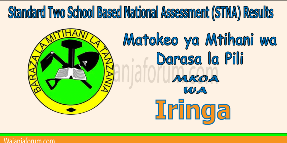 Matokeo ya Darasa la Pili (STNA) 2025 Iringa