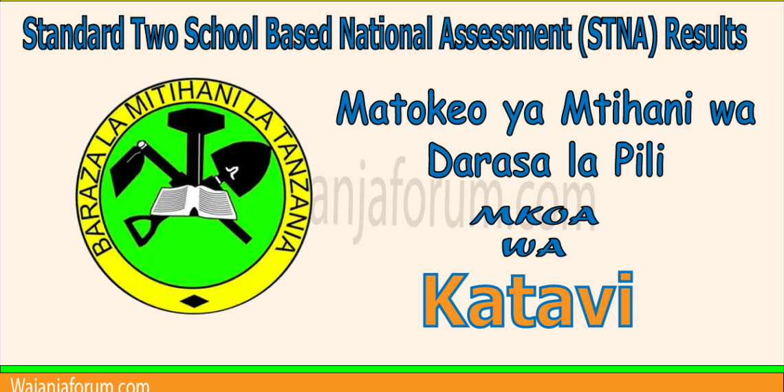 Matokeo ya Darasa la Pili (STNA) 2025 Katavi