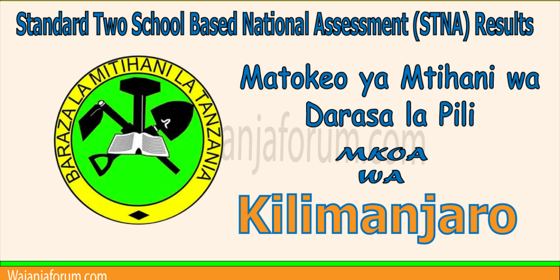 Matokeo ya Darasa la Pili (STNA) 2025 Kilimanjaro