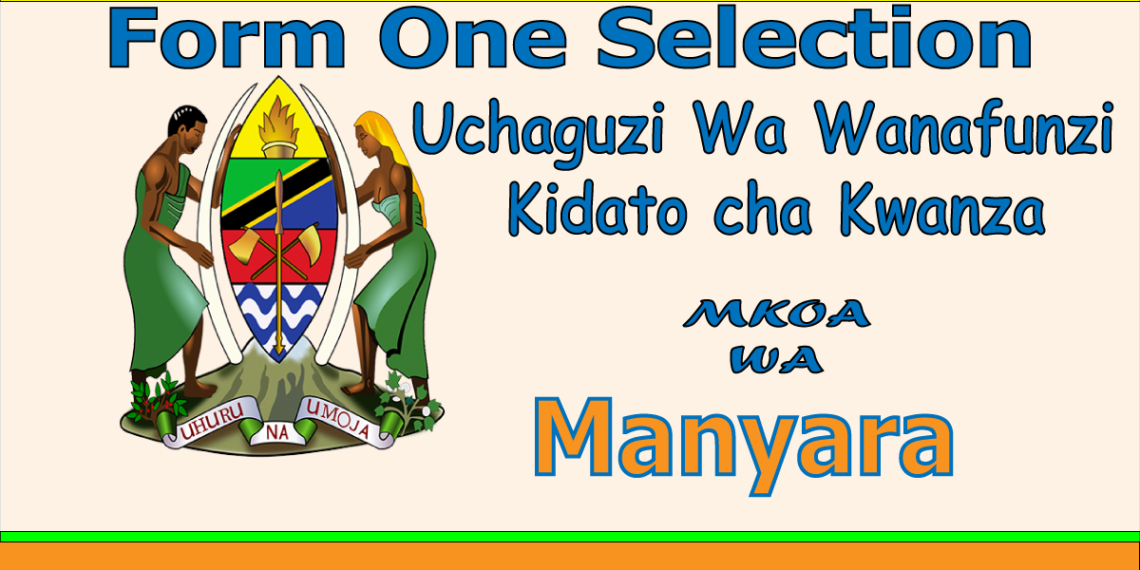 Form One Selection Manyara