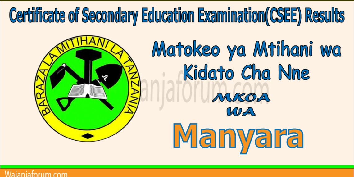 Matokeo ya Kidato Cha Nne 2025 Manyara