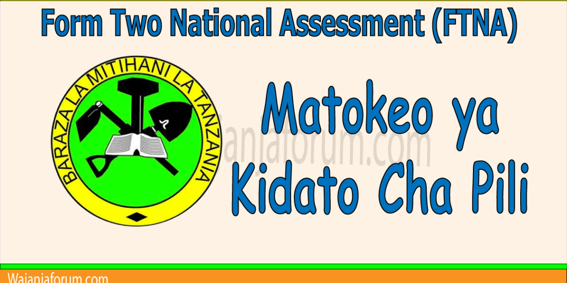 Matokeo ya Kidato Cha Pili 2025 /2026 (NECTA FTNA Results)