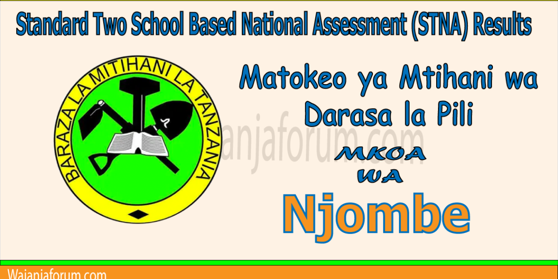Matokeo ya Darasa la Pili (STNA) 2025 Njombe