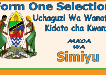 Form One Selection 2026 Simiyu