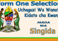 Form One Selection Singida