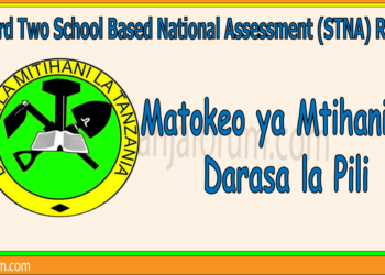 Matokeo ya Darasa la Pili (STNA)